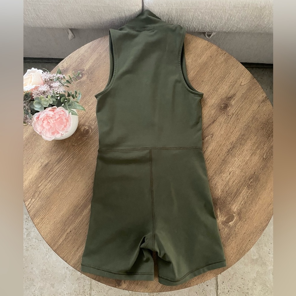 Aritzia Wilfred Free Leila Olive Green Sleeveless Jumpsuit - Picture 6 of 11